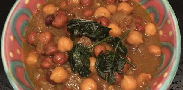 Garbanzo beans Chole in a bowl